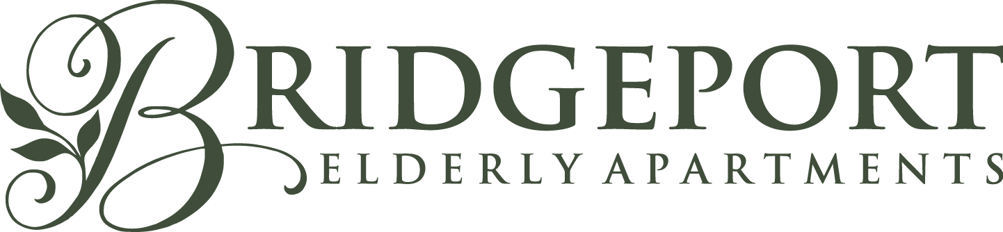 The image is of a logo for Ridgeport Elderly Apartments.