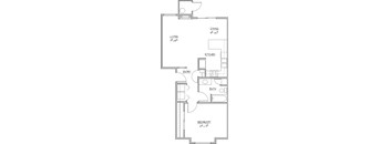 1 Bedroom Floorplan