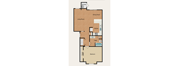 a floor plan of a two bedroom apartment