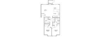 2 Bedroom Floorplan