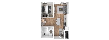 B3 Floor Plan at The Hub, Lacey, 98503