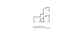 A floor plan for an apartment complex called Blue Lake Apartments.