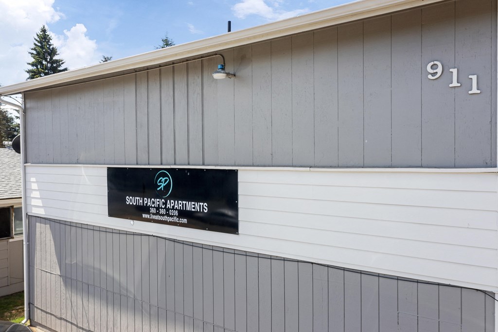 a sign on the side of a building