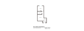 A floor plan for Dry Creek Apartments in Seattle.