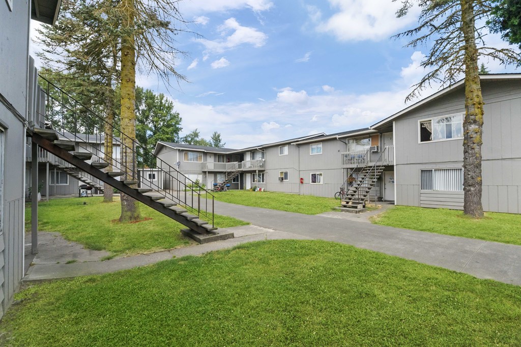 our apartments offer a spacious living room with a fireplace