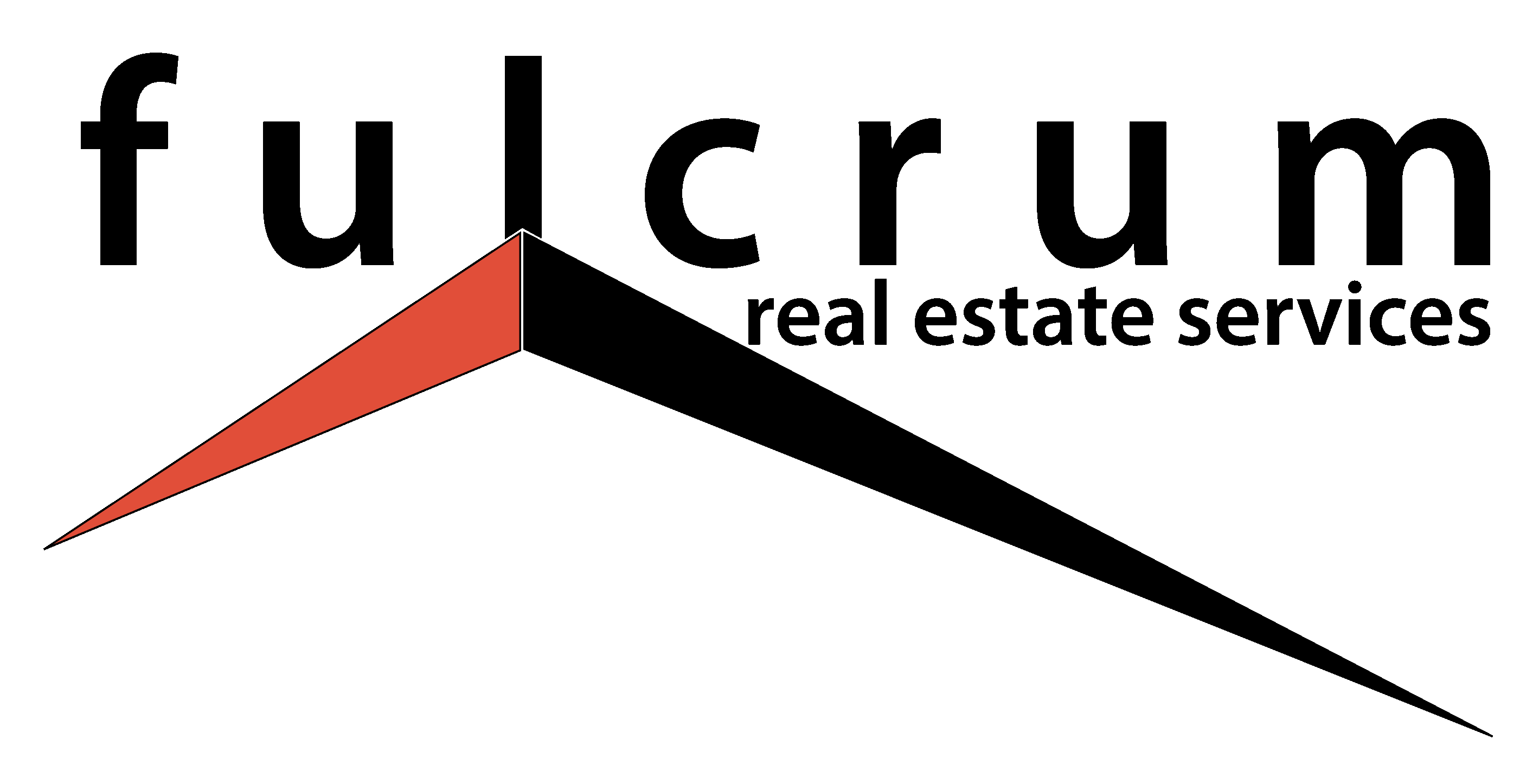 A logo for Fulcrum Real Estate Services.
