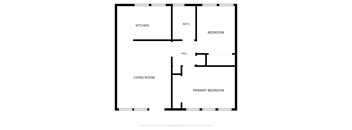 Floorplan image of 2 bedroom apartment at Horizon Park Apartments