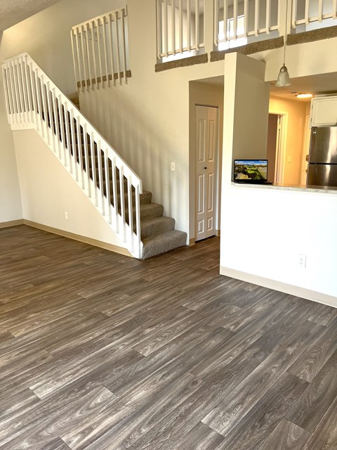 Open concept living with tons of natural lighting