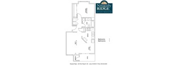 1 Bedroom Floorplan