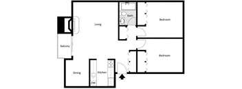 2 Bedroom 1 Bathroom Home