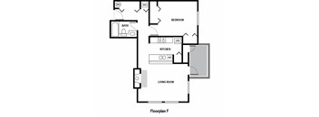 a drawing of a floor plan of a house with a fireplace and