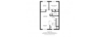 2 bedroom 1 bath floor plan at Nu-Horizons, Copiague
