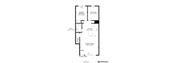 2 bed 1 bath floor plan A at Amity Oak, New York, 11701