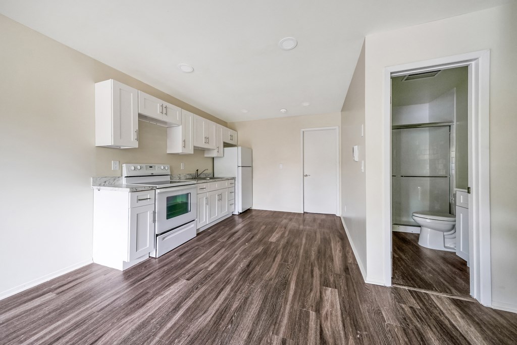 Open kitchen at Amity Senior, Amityville, 11701