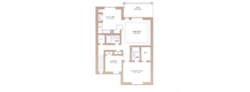 2 bedroom 2 bathroom Floor plan at Walden Pond, New York, 11940