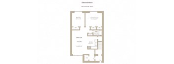 a floor plan of a house with an open