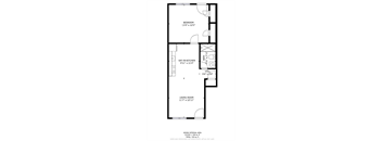 a floor plan of a 1 bedroom floor plan