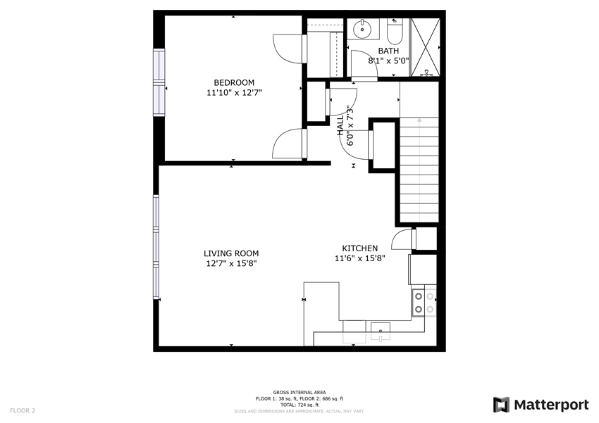 1 bed 1 bath floor plan 1 bed 1 bath floor planat Oakwood Manor, Bay Shore, NY, 11706