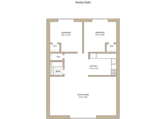 2 Bedroom Up
