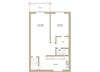 1 Bedroom C Style - Upstairs