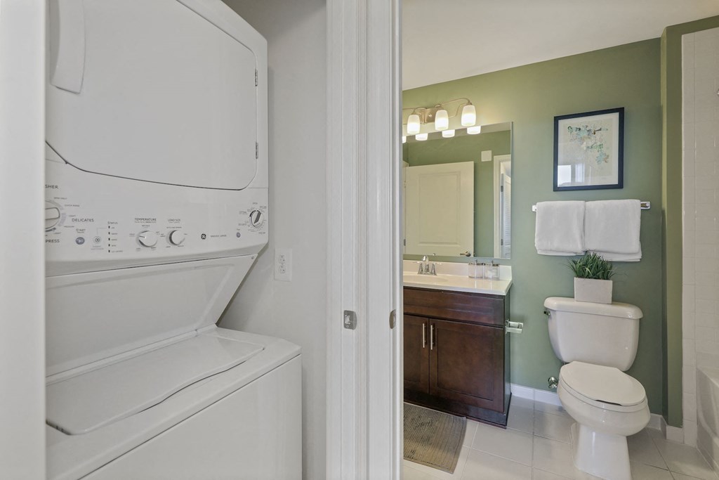 Washer and Dryer at Aurora Apartments In Maryland