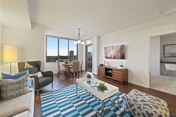 Modern Living Room Modern Living Room at Wentworth Apartment Homes, North Bethesda, MD, 20852 - Photo Gallery 6