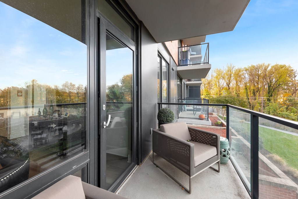 Balcony with Views at Aurora Apartments, North Bethesda, MD 20852