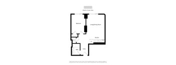 A floor plan of an apartment with an Atlantic Ocean view.