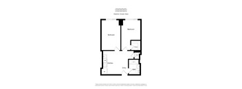 A floor plan of an apartment with an Atlantic Ocean View.