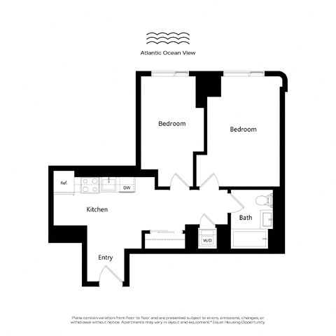 An image of a floor plan for an apartment.