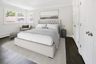 Newly renovated apartment home with new flooring, paint