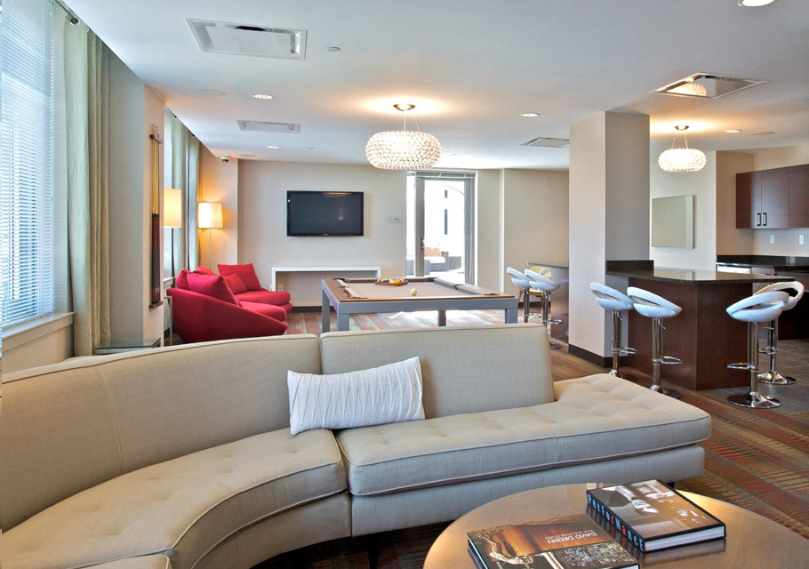 Large Clubhouse With Ample Sitting And Television at 34 Berry, Brooklyn, 11249