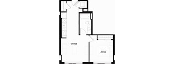A07 Floor Plan 1 Bedroom