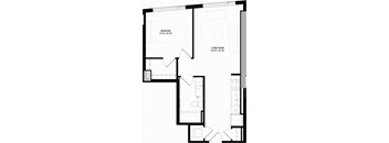 A10 Floor Plan 1 Bedroom