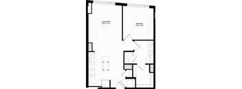 A15 Floor Plan 1 Bedroom