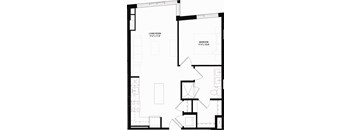 A16 Floor Plan 1 Bedroom
