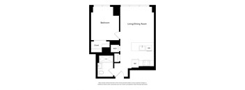 A01 floor plan for Allen Modern Apartments New Rochelle 10801