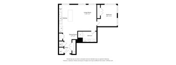 1Bed - 1 bath A06 Floor Plan at Arrowwood Apartments, North Bethesda