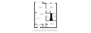 Junior - 1 bed bathB05 Floor Plan at Arrowwood Apartments, North Bethesda, Maryland