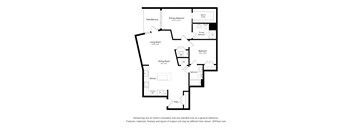 Junior -1 bed bath B08 Floor Plan at Arrowwood Apartments, North Bethesda, MD
