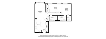 2Bed -2 bath  C02 Floor Plan at Arrowwood Apartments, North Bethesda, Maryland