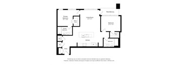 2Bed - 2 bath C03 Floor Plan at Arrowwood Apartments, North Bethesda