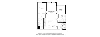 2Bed -2 bath  C08 Floor Plan at Arrowwood Apartments, North Bethesda, Maryland