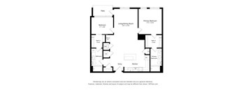 2Bed - 2 bath C09 Floor Plan at Arrowwood Apartments, North Bethesda