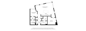 2Bed - 2 bath C13 Floor Plan at Arrowwood Apartments, North Bethesda, Maryland