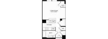 Astoria Floor Plan at Wentworth Apartment Homes, North Bethesda, Maryland