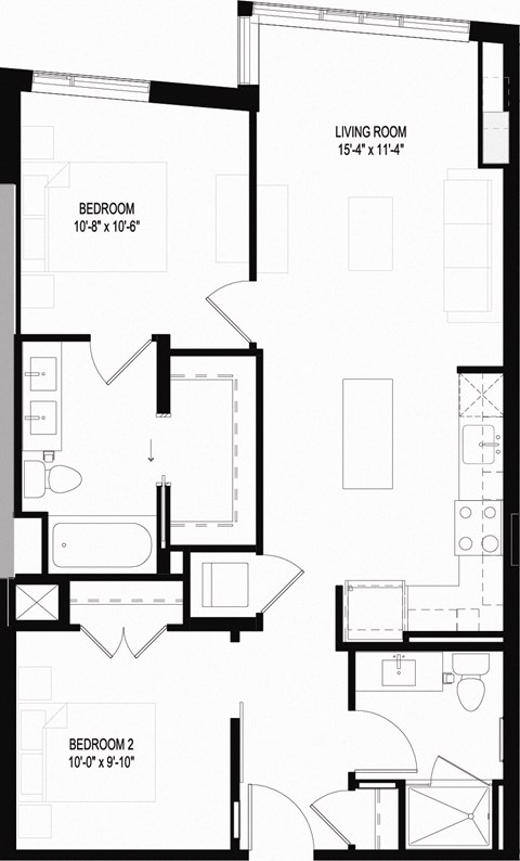 B08 floor plans 2 bedroom