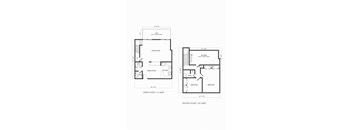 C06R Renovated Two Bedroom 1.5 Bath Floor Plan Greenwich, CT