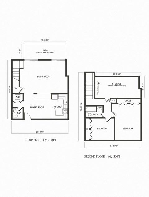 C06R Renovated Two Bedroom 1.5 Bath Floor Plan Greenwich, CT