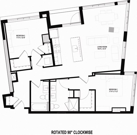C10 floor plan 2 bedroom